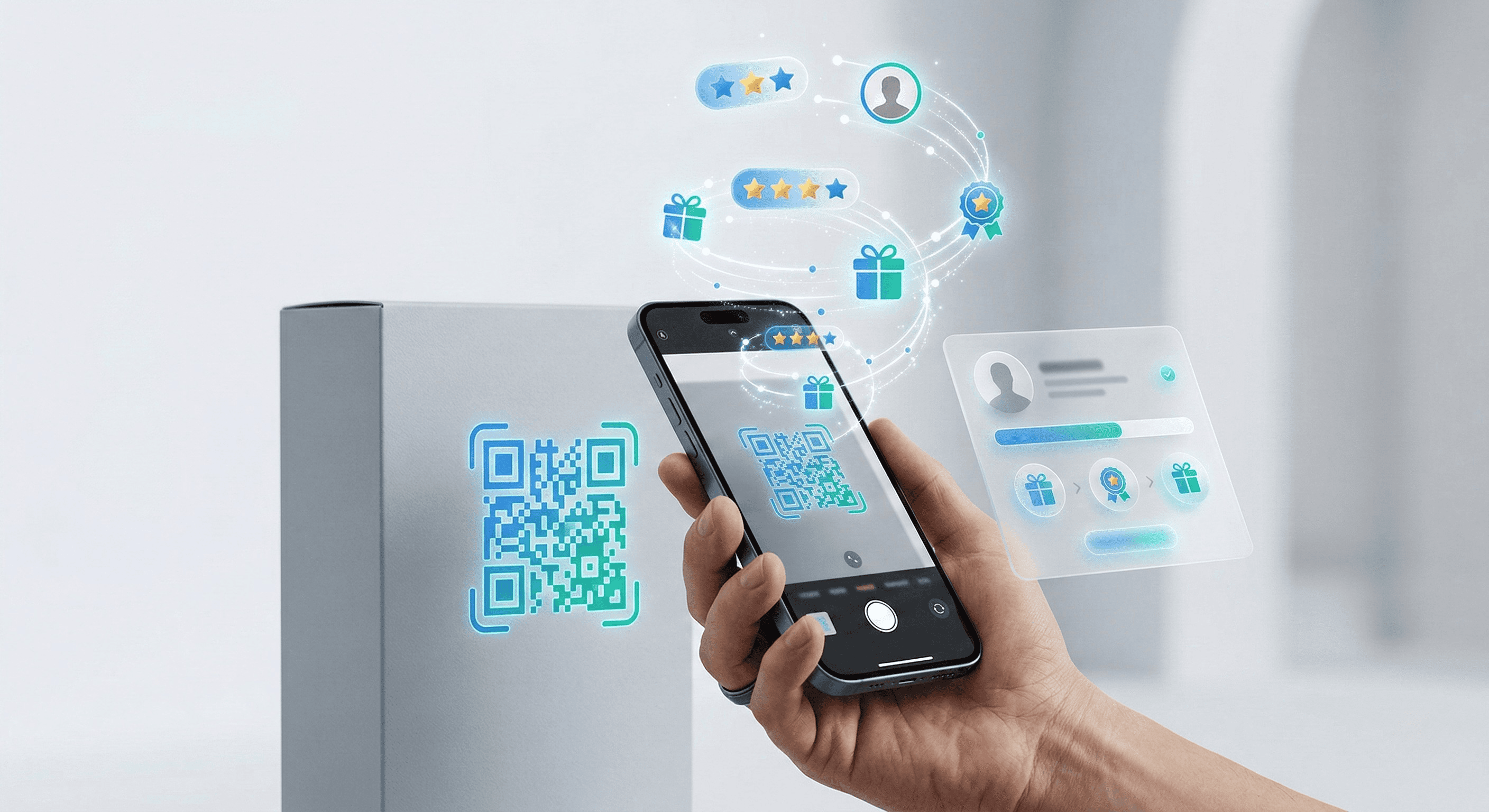 QR tarama ile sadakat programına katılım